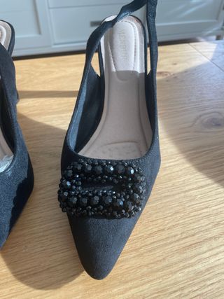 Zapatos de tacón joya negros T40