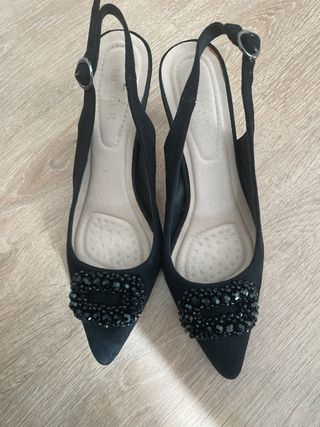 Zapatos de tacón joya negros T40
