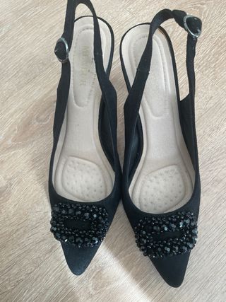 Zapatos de tacón joya negros T40
