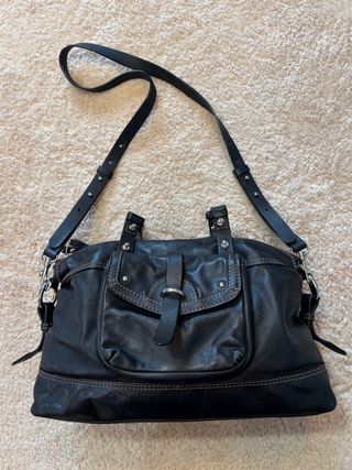 Borsa Coccinelle vera pelle nera