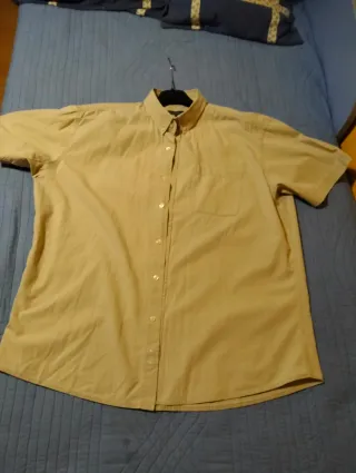 Lote 5 Camisas Manga Corta Hombre Beige