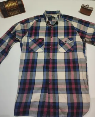 Camisa Zara cuadros hombre Talla L