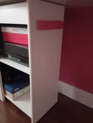 Cama juvenil con cajones y barandilla