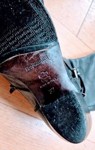 Stivali Nero Giardini Donna Pelle Tg 37