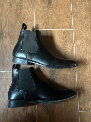 Stivaletti Zara Pelle Neri Tg 41