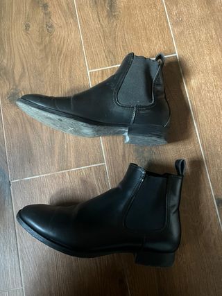 Stivaletti Zara Pelle Neri Tg 41