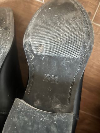 Stivaletti Zara Pelle Neri Tg 41