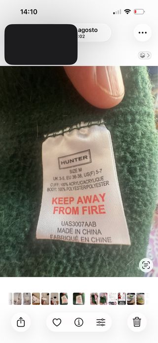 Calcetines Botas Hunter Verdes