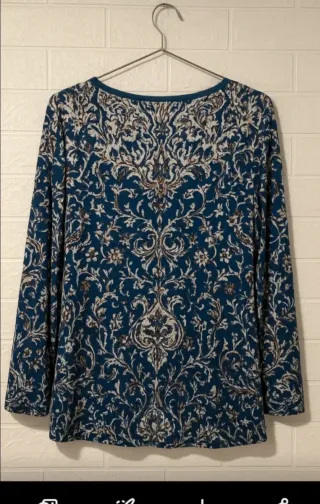 Camiseta estampada manga larga