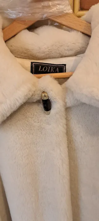 Pelliccia sintetica panna