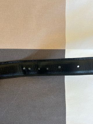 Cintura Evidence nera con fibbia oro