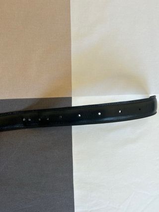 Cintura Evidence nera con fibbia oro