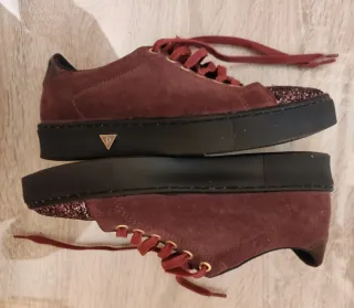 Zapatillas Porronet Talla 39 Glitter Burdeos