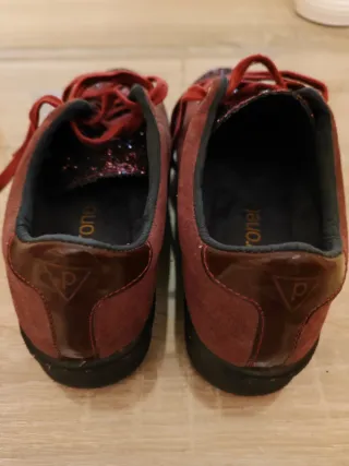 Zapatillas Porronet Talla 39 Glitter Burdeos