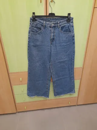 Jeans vita alta taglio dritto L