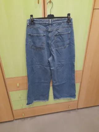 Jeans vita alta taglio dritto L