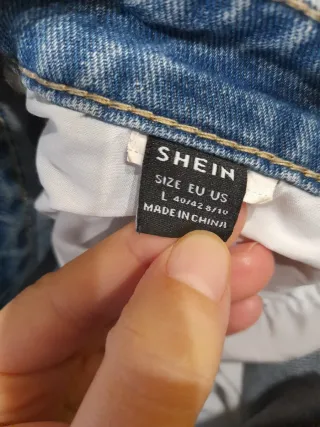 Jeans vita alta taglio dritto L