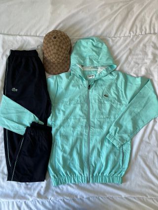 Conjunto Lacoste L + Gorra Gucci