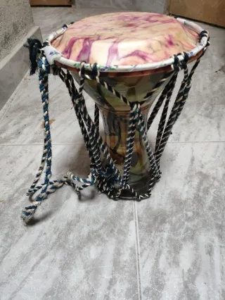 Djembe Cerámica Pintado a Mano