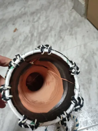 Djembe Cerámica Pintado a Mano