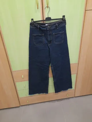 Jeans vita alta a zampa xl Zara