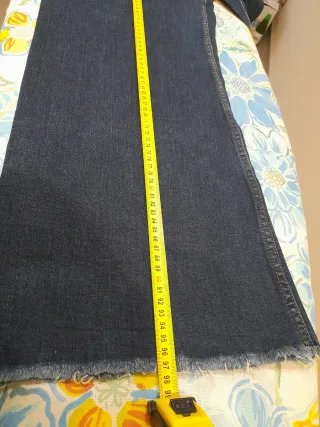 Jeans vita alta a zampa xl Zara