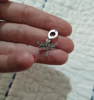 Charm Libélula Plata 925 Pulsera Pandora o collar