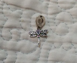 Charm Libélula Plata 925 Pulsera Pandora o collar