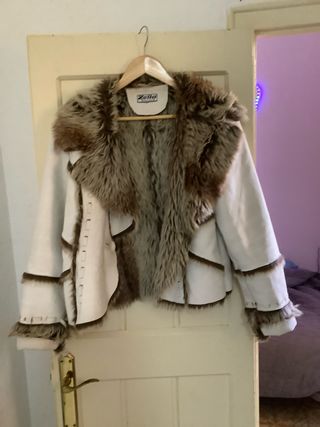 Chaqueta Zella blanca y marrón