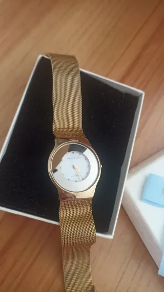 Reloj Christin Lars Dorado Malla Metálica