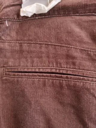 Falda de pana Mango marrón chocolate