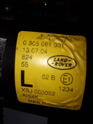 Faros antiniebla para Range Rover L322 / 2002-2012