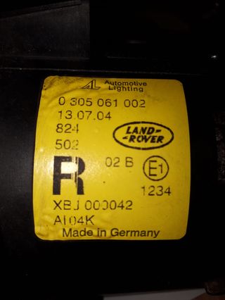Faros antiniebla para Range Rover L322 / 2002-2012