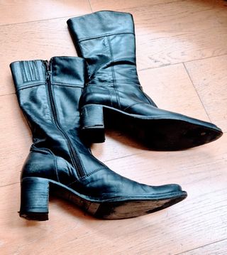 Stivali Nero Giardini Pelle Nera Tg 37