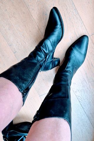 Stivali Nero Giardini Pelle Nera Tg 37