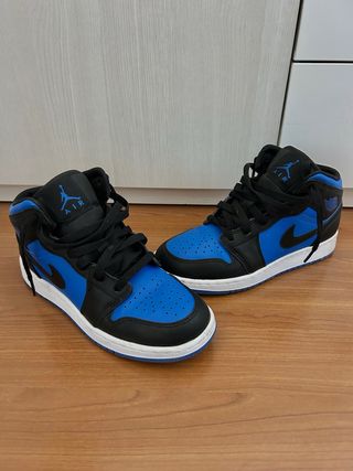 Zapatillas Nike Air Jordan 1 Mid Azul/Negro