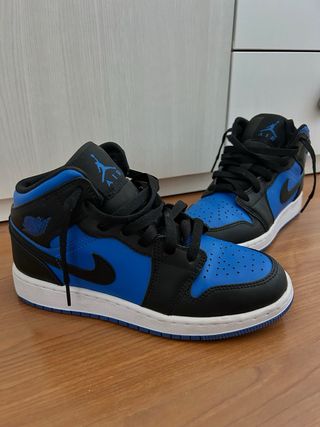 Zapatillas Nike Air Jordan 1 Mid Azul/Negro