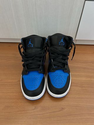 Zapatillas Nike Air Jordan 1 Mid Azul/Negro