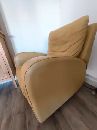 Poltrona Relax in Pelle 2 in 1 (Reclinabile/Dondola)