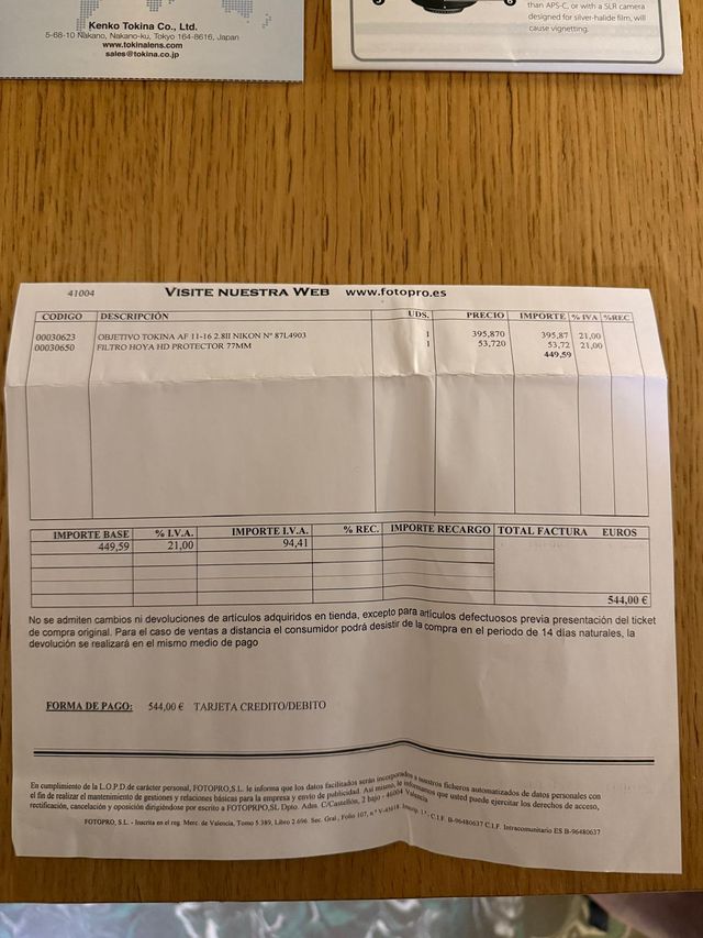 Obiettivo Tokina AT-X 116 Pro DX II