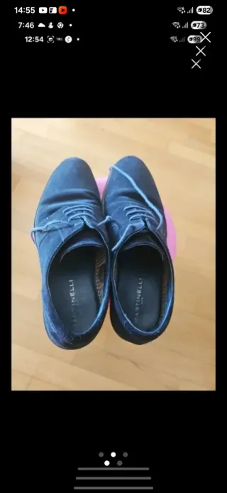 Zapatos Martinelli Azul/Gris Seminuevos