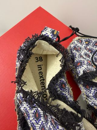 Zapatillas de tela estampadas talla 38