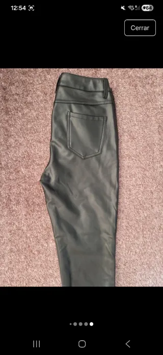 Vaqueros Piel Sintética Negros