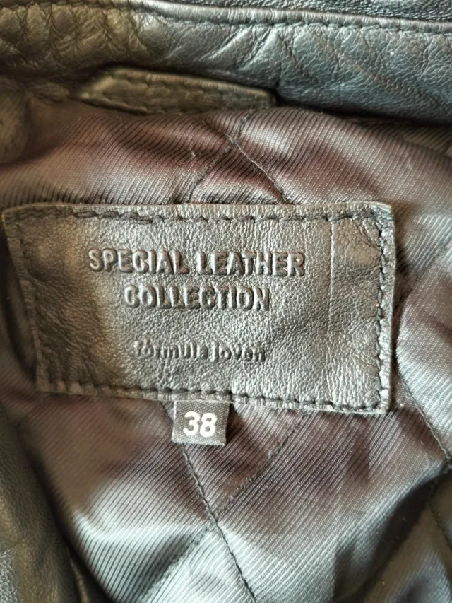 Chaqueta Piel Rockera Corte Inglés Talla M