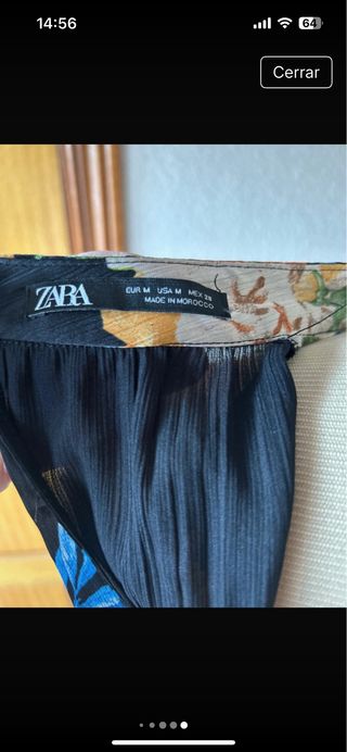 Mono Zara floral negro