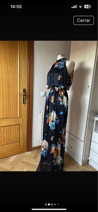 Mono Zara floral negro