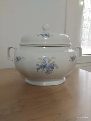 Zuppiera Bavaria in porcellana