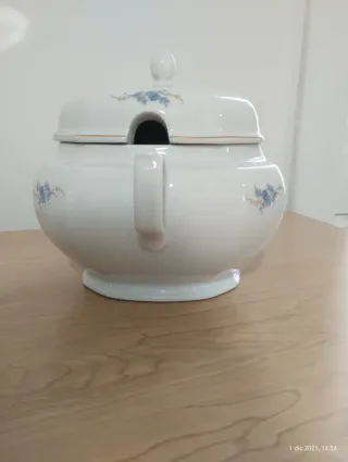 Zuppiera Bavaria in porcellana