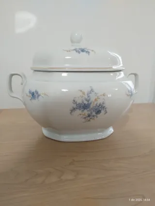 Zuppiera Bavaria in porcellana