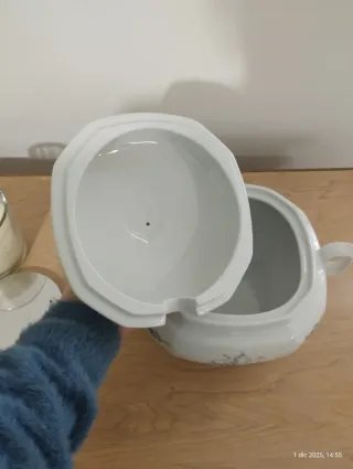 Zuppiera Bavaria in porcellana